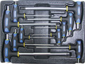 Набор Т-образных шестгранных ключей с пластиковой рукояткой 10пр. в ложементе в Ленинск-Кузнецком